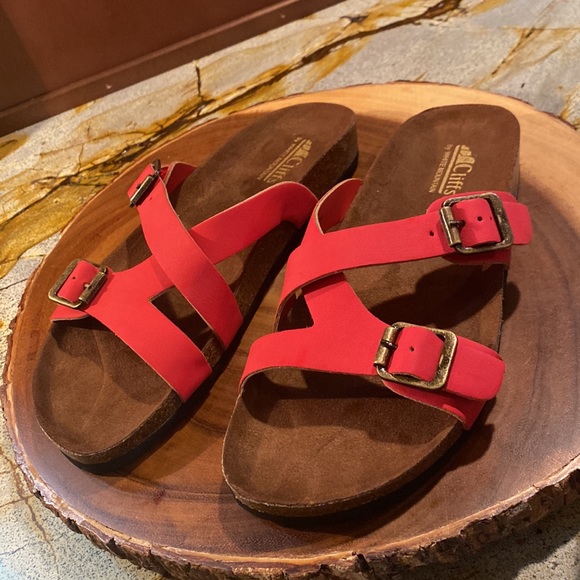 Red Sandals Cliffs by White Mountain Women’s Sandal - Picture 1 of 6